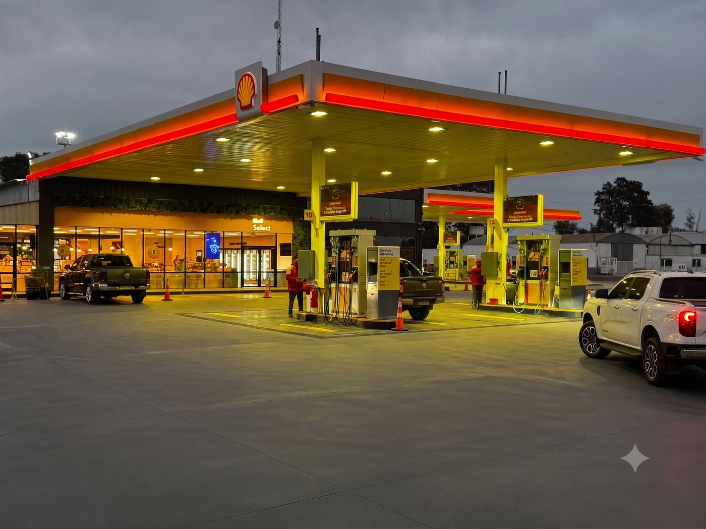Estación Shell de Leveal en Carmen de Areco