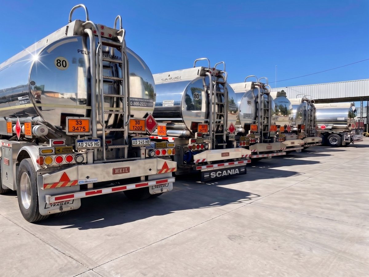 Cisternas de la flota pesada de Leveal para combustibles industriales